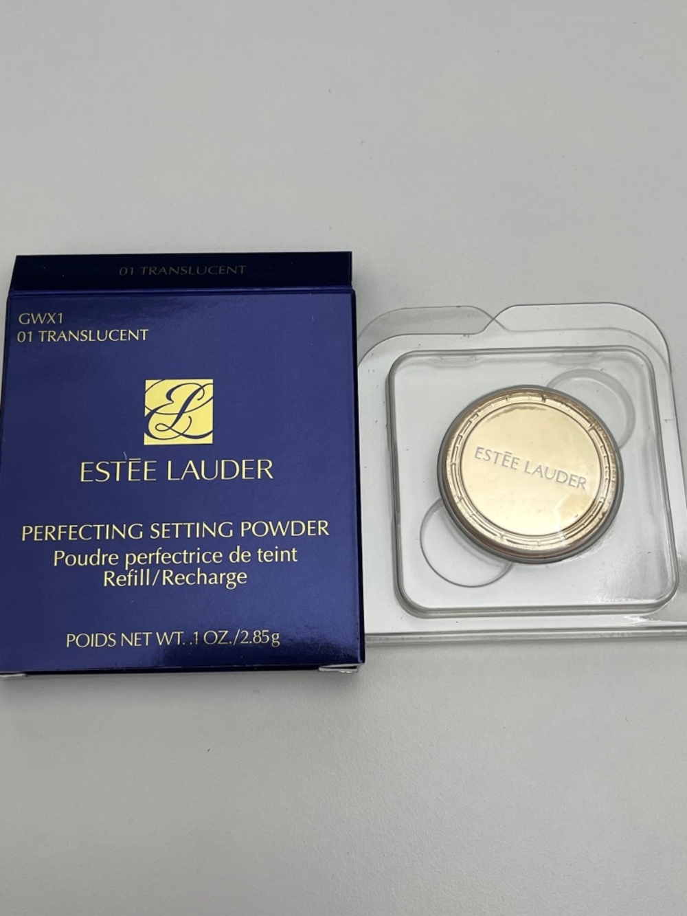 NEW RARE Estee Lauder Perfecting GWX1 Pressed Powder 01 Translucent 0.1oz Refill